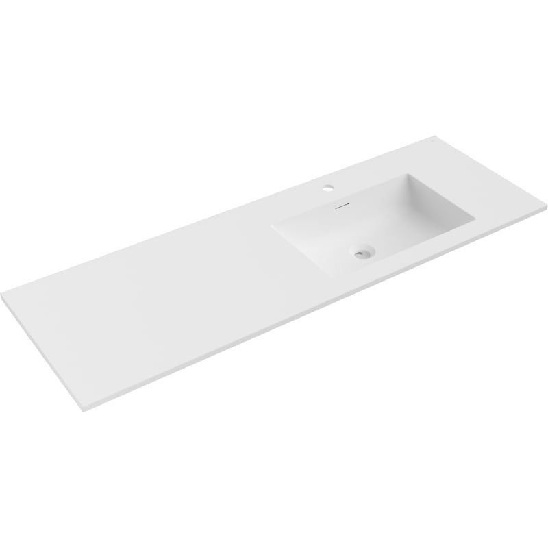 Umywalka wpuszczana Mexen Otis biała mat 141 x 46,5 cm 1 szt.