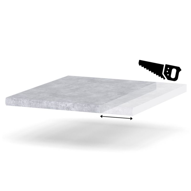 Blat Kuchenny Hurtownia-Mebli 28mm Blande 30-39 39cm Beton 39x60x cm 1szt.