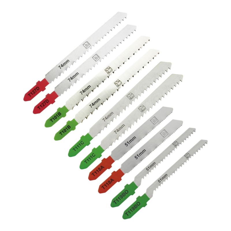 Zestaw brzeszczotów Mac Allister uchwyt T metal+drewno 10 sztuk