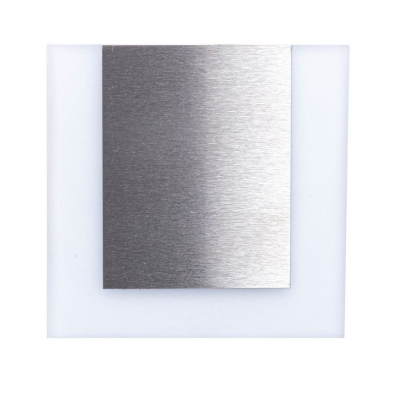 Oprawa oświetleniowa schodowa Eko-Light Capri biało-srebrna LED 0.6W 3000K 13lm IP20 wym: 7,5 x 2,3 cm kwadratowa - 1 szt.