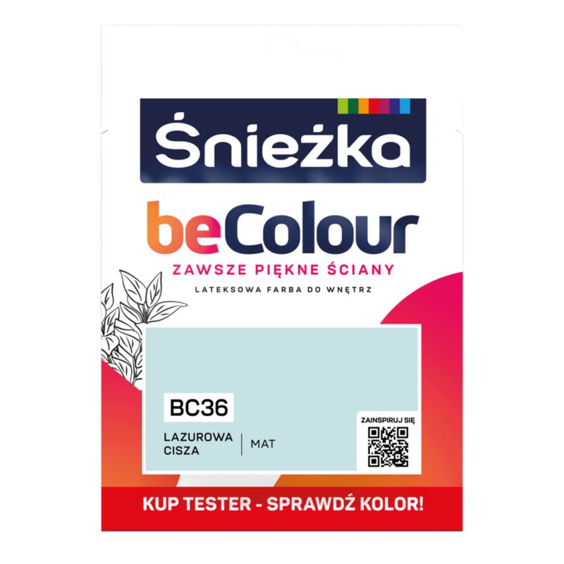 Tester farby Śnieżka Becolour lazurowa cisza 25 ml