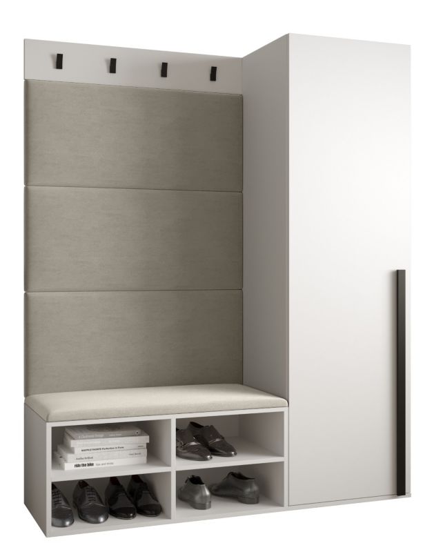 Garderoba do przedpokoju Abiks MIRO 6 biały+manila02 1szt.