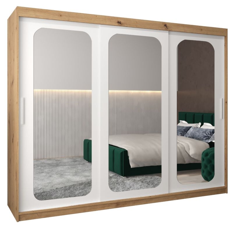 Szafa przesuwna Garderoba Abiks PROMO T3 250 artisan/biały 1 szt.