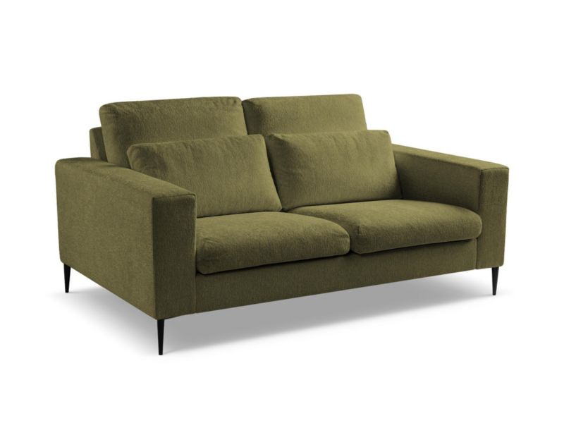 Sofa 2-osobowa LaMiaSofa DIANO z tkaniny szenilowej 179x110 cm oliwkowy 1 szt.