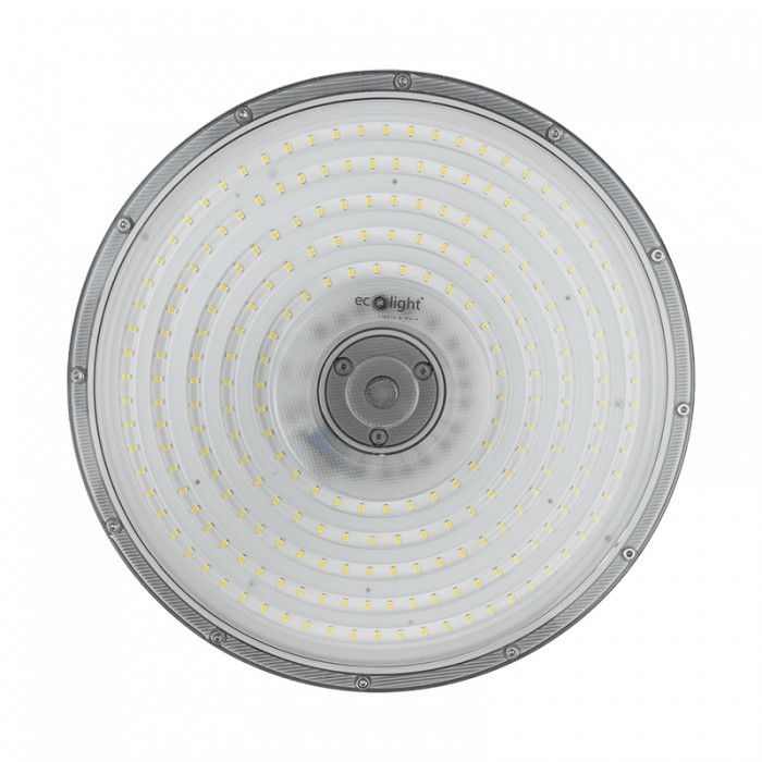 Lampa High Bay przemysłowa Ufo Ecolight High Bay czarna LED 150W 6500K 15000lm hermetyczna IP65 wym: 8,3 x 34 x 34 cm - 1 szt.