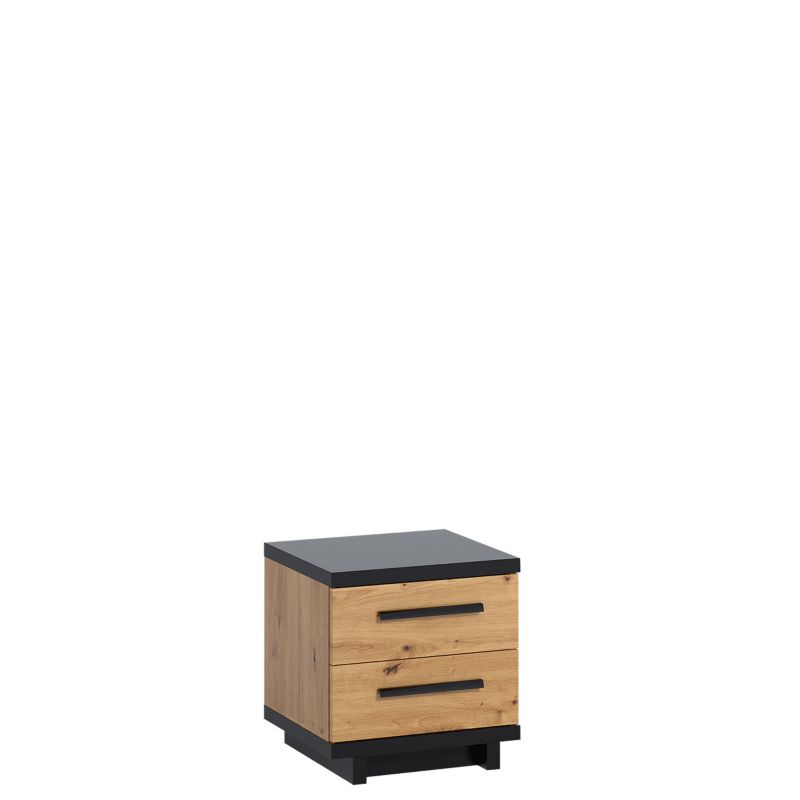 Stolik nocny MIRJAN 24 Ines dąb artisan / czarny 1 szt.
