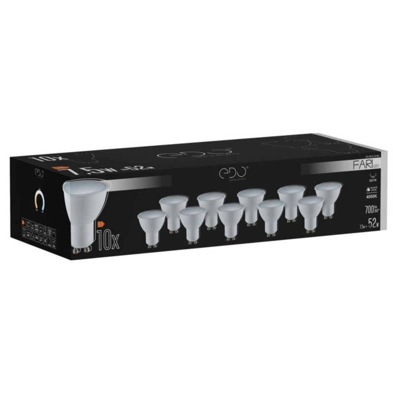 Żarówka Edo FARI LED GU10 7,5W 4000K neutralna NW 700lm 120st 1 op.