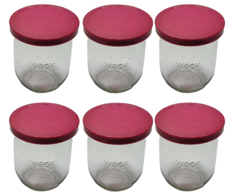 Słoiki MODO24 Weck 1062 ml fi 100 tulip silikonowe wieka 6 kpl.