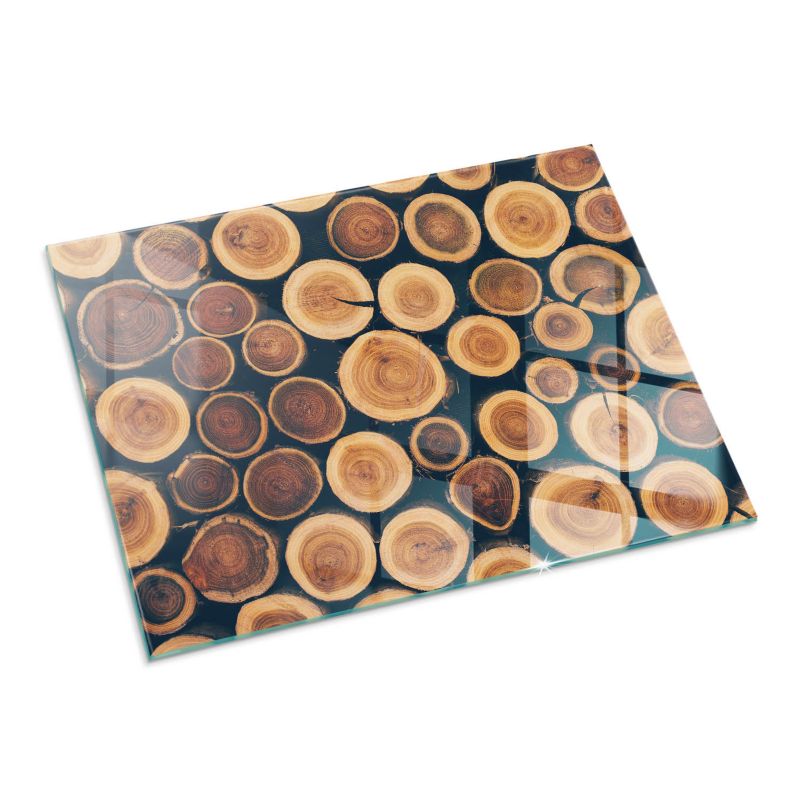 Podkładka szklana Tulup 80x60 cm Skrzynka z drewnem ściętym 1 szt.