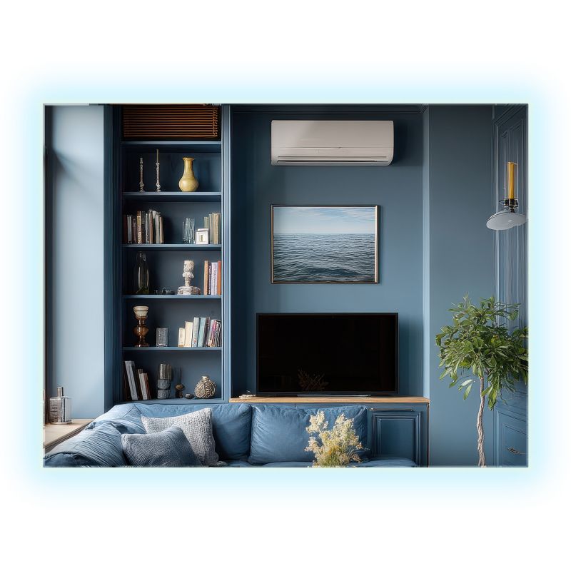 Lustro Prostokątne LED ArtPrintCave 80 x 60 cm Neutralne Eleganckie Łazienkowe Gotowe Do Montażu 1 szt.