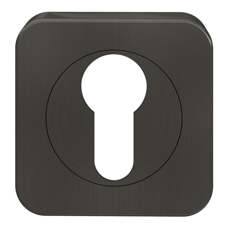 Szyld kwadratowy GoodHome Straight wkładka grafit mat