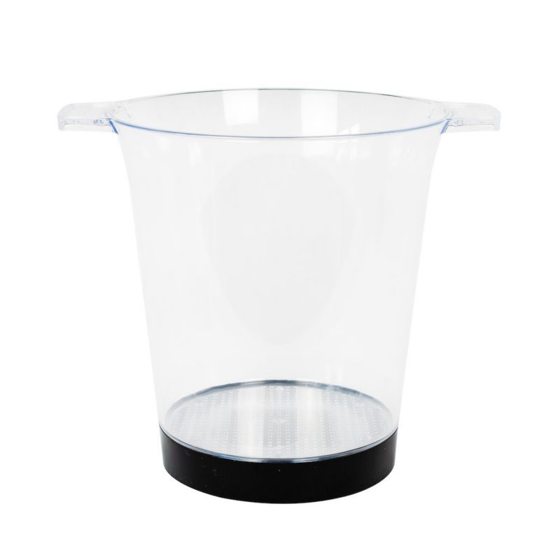 Lampka stołowa Eko-Light Cooler przezroczysto-czarna LED 0.1W RGB IP44 wym: 23 x 21.5 x 21.5 cm tworzywo sztuczne - 1 szt.