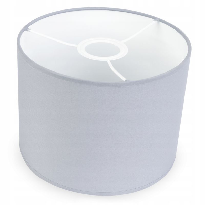 Abażur do lampy wiszącej stołowej Light Home LH okrągły E27 jasnoszary 20cm 1szt.
