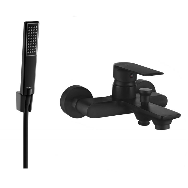 Bateria wannowa z zestawem prysznicowym Mexen Royo czarna 1 szt.