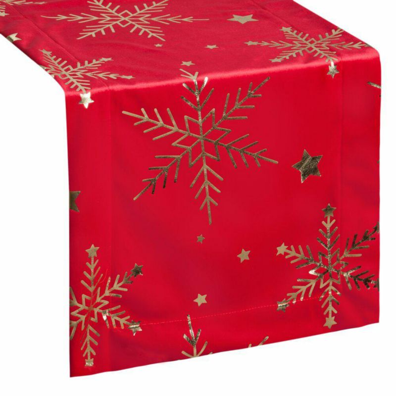 Bieżnik Świąteczny 14B Eurofirany Czerwony Poliester 40X140 cm 1 szt.