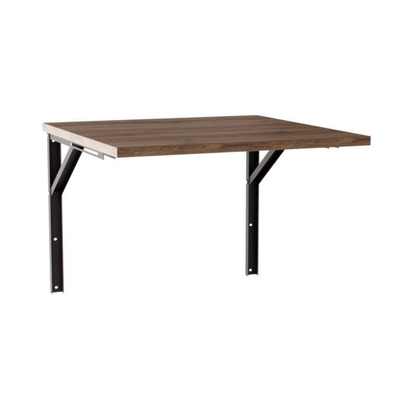 Stół ścienny KOLM kwadratowy 68 x 68 cm FLIP Dąb Czekoladowy 1szt.