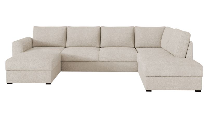 Narożnik z funkcją spania MIRJAN 24 Wilma Premium prawy beżowa bukla 1 szt.