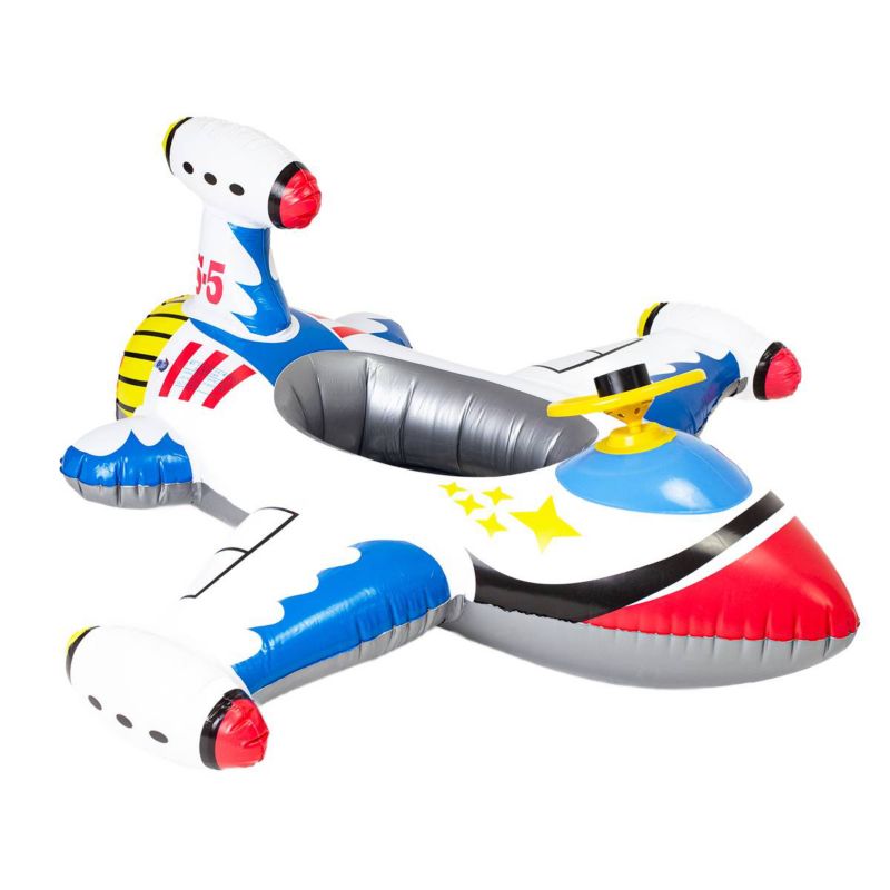 Materac dmuchany Be-active.pl pontonik z siedziskiem do pływania dla dzieci samolot 1szt