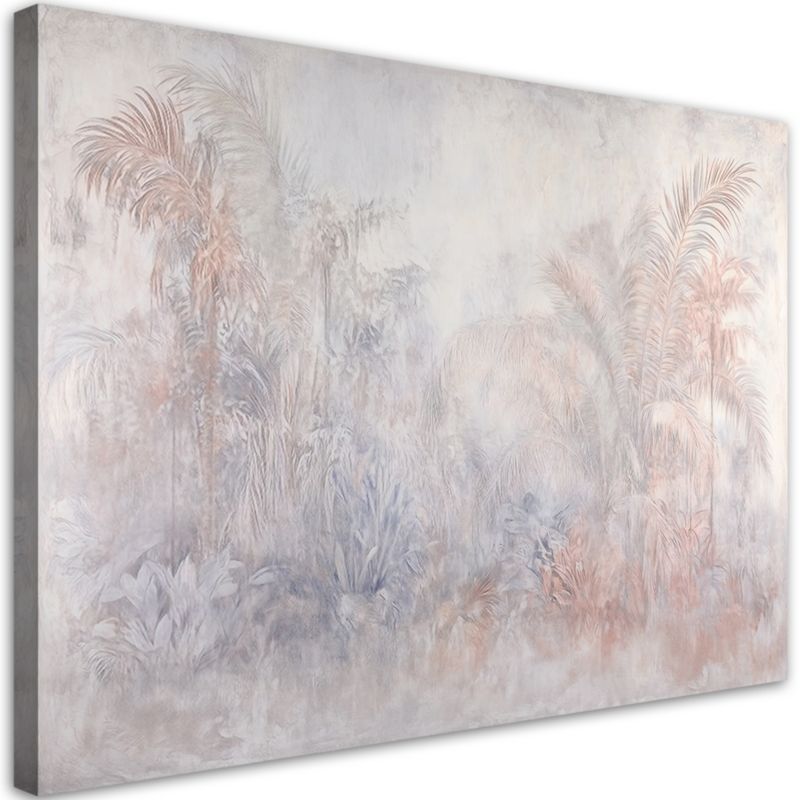 Obraz do salonu sypialni Feeby Rośliny we mgle Boho 100x70 cm 1szt