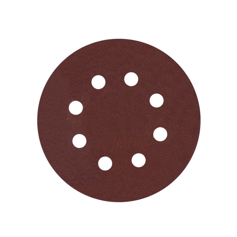 Krążek na rzep Mac Allister 125 mm P240 z otworami 5 sztuk