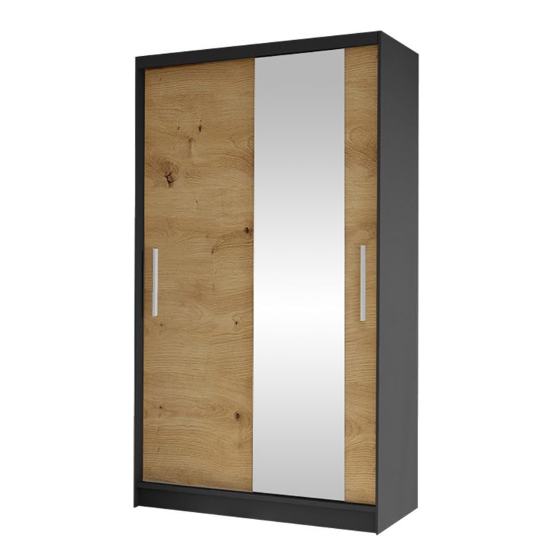 Szafa MIRJAN 24 z drzwiami przesuwnymi Costa VI czarny/dąb artisan 1 szt.