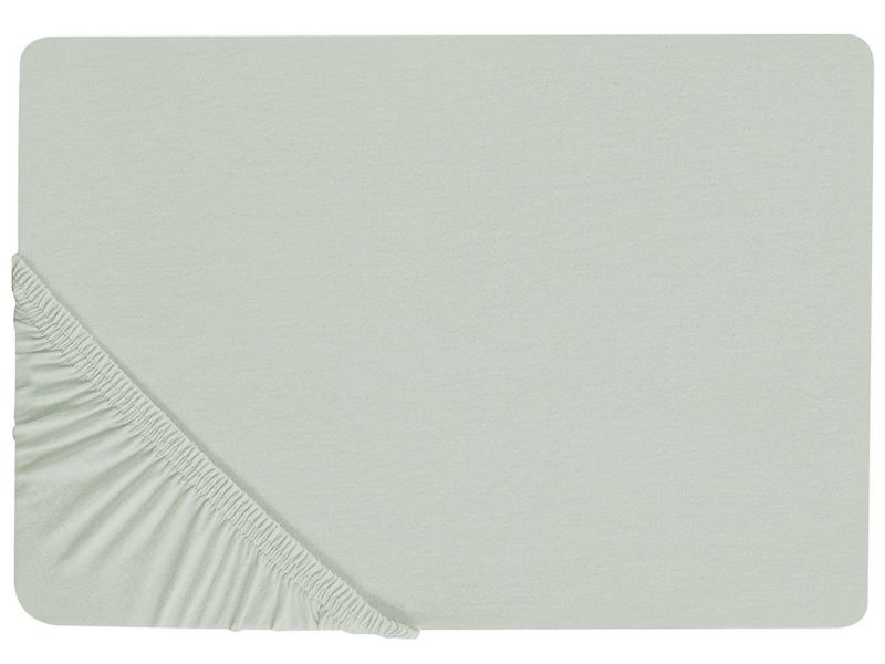 Prześcieradło z gumką Janbu Bawełna 160x200 cm Jasnozielony 1 szt.
