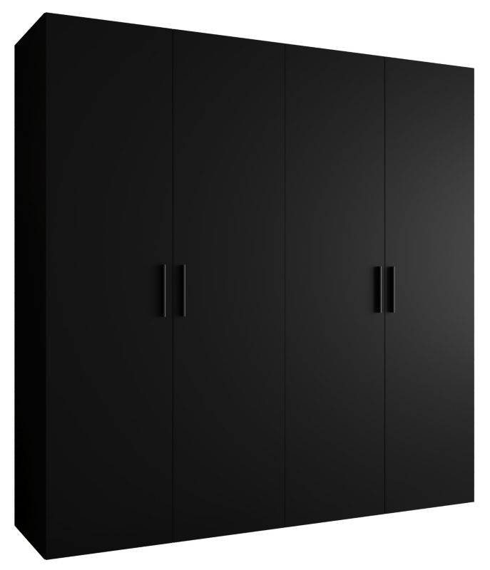 Szafa uchylna Abiks BARI 1 200 wys. 202 cm Czarny + u. Czarny 1 szt