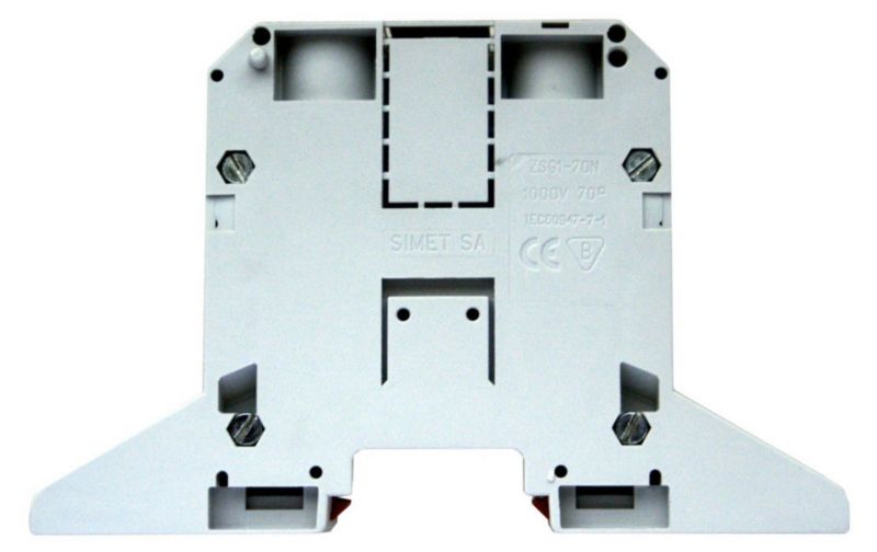 Złączka szynowa Simet 2-przewodowa 70mm szara NOWA ZSG 1-70Ns 1 szt.