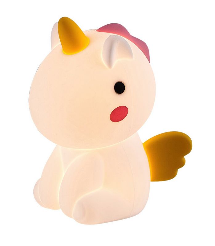 Lampa stołowa Rabalux Nocne biała wielokolorowy LED 0.45W 3000K + RGB 30lm dziecięca IP20 wym: 14 x 11 cm - 1 szt.