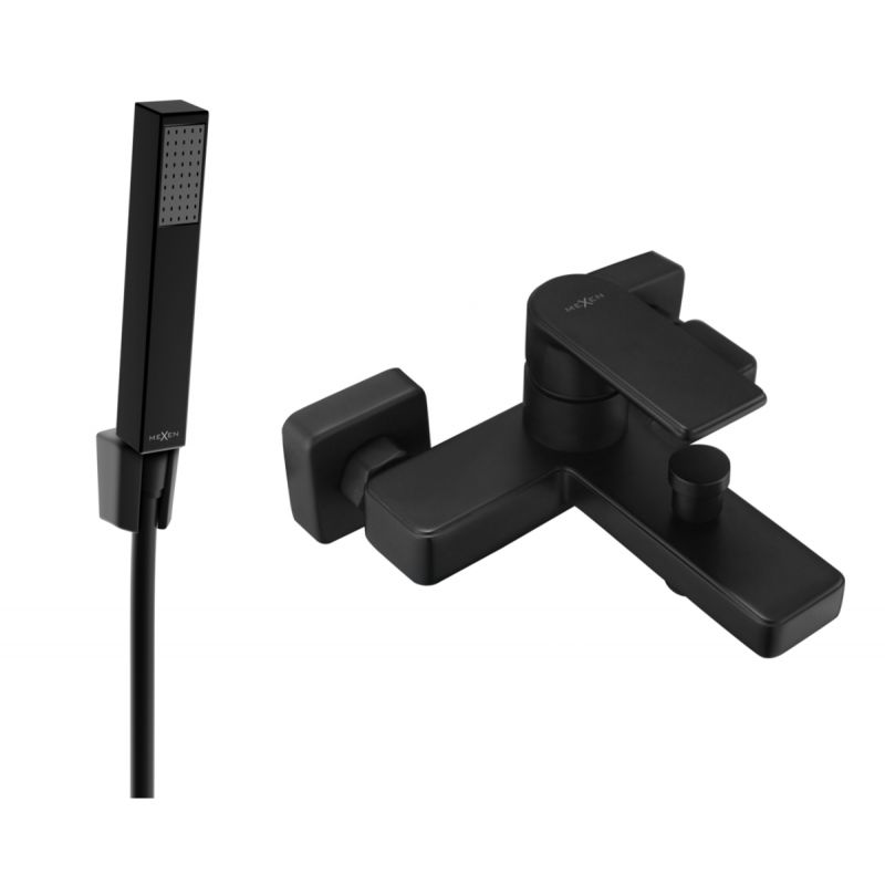 Bateria wannowa z zestawem prysznicowym Mexen Mino czarna 1 szt.