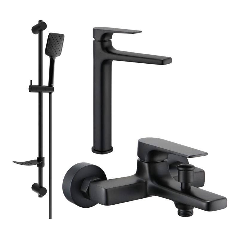 Zestaw wannowy Mexen Lynx czarny 745913DF62-70 1 szt.