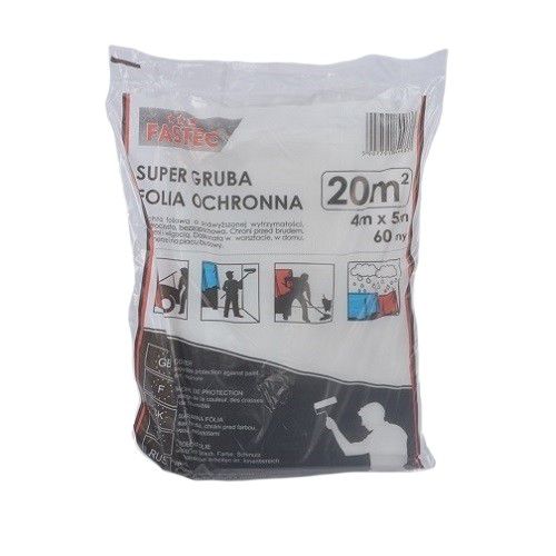 Folia MALARSKA Neopak 4x5m Remontowa 60um Transparentna 1 szt.