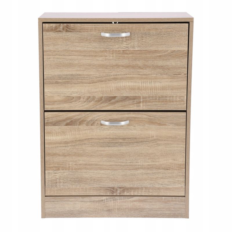 Szafka na buty JUMI regał 2 komory schowek do przedpokoju pojemna dąb sonoma 1 szt.