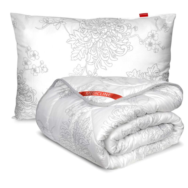 Kołdra Antyalergiczna EDANTI Całoroczna Silikon 160x200 cm Poduszka 70x80 cm Zestaw