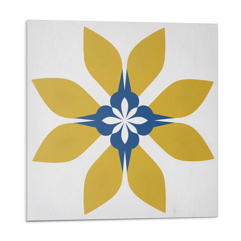 Kafelki samoprzylepne Wallfluent 30x30 cm Wzór kwiatów i liści 9 szt.