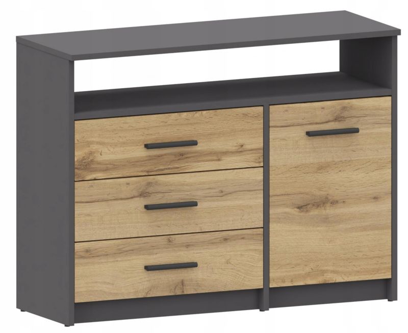 Komoda Matkam szafka bodo 1D3SO regał ufc antracyt-wotan 1 szt.