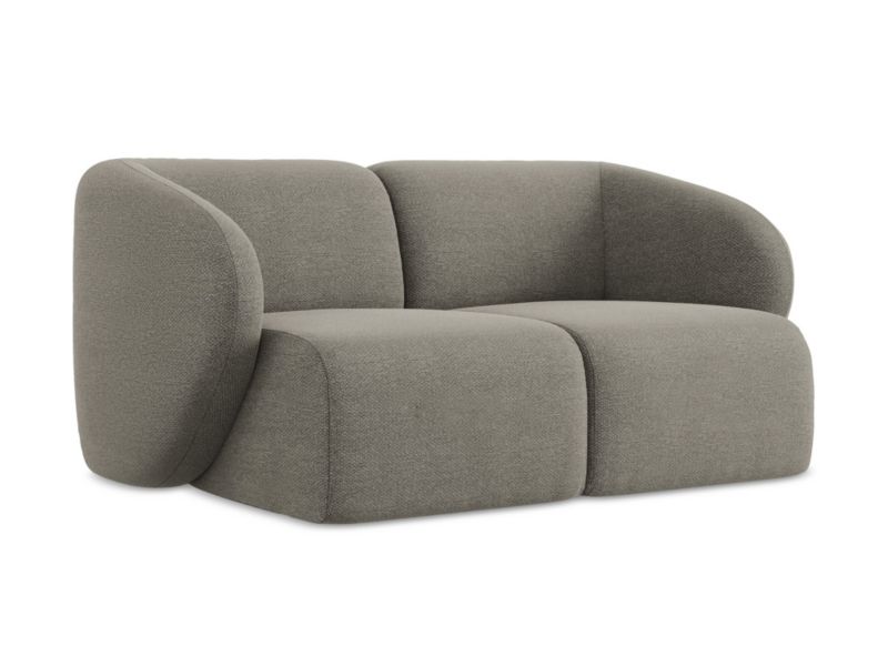 Modułowa sofa 2-osobowa LaMiaSofa CERVO z tkaniny bouclé 174x94 cm szary 1 szt.