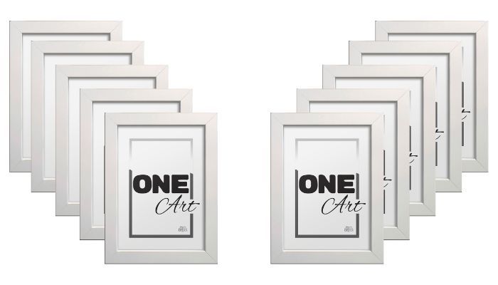 Zestaw ramek Hekla 15x21 biały 10szt.