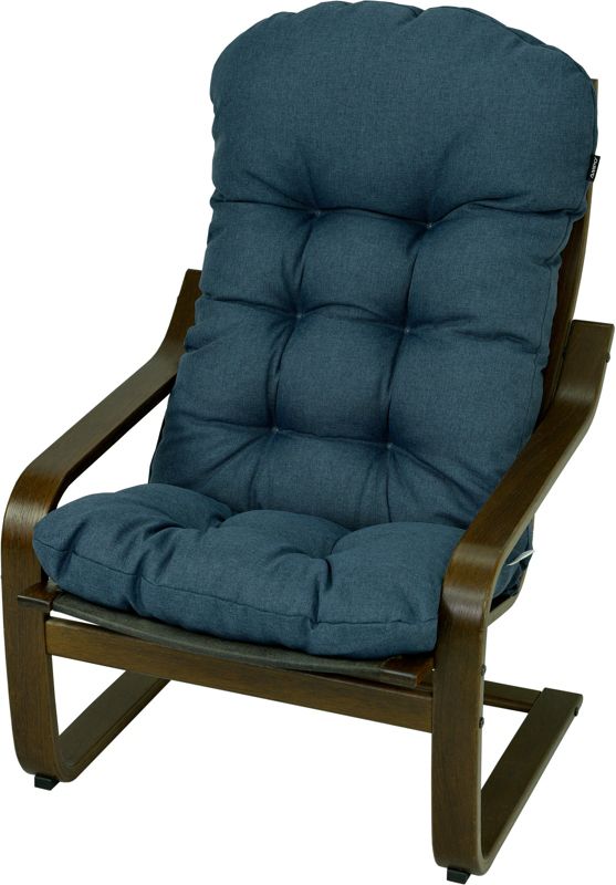Poduszka na fotel drewniany Ikea Poang AMPO niebieski melanż 1 szt.