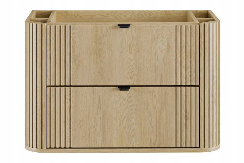 Szafka pod umywalkę Furnidea 80 cm ryflowana dąb Cremona Ovalia Cremona 1 szt.