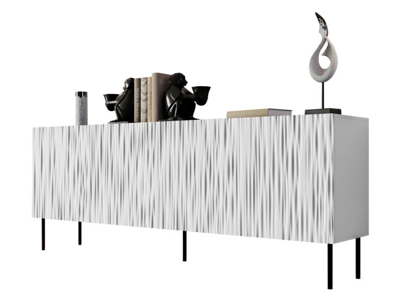 Komoda MIRJAN 24 Jungle 190 biały + czarny 1 szt.