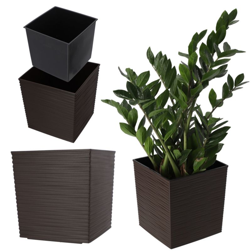 Doniczka KADAX Donica Osłonka Z Wkładem 19 cm 1 szt.