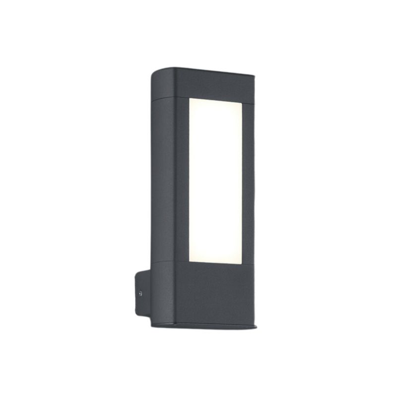 Kinkiet ścienny zewnętrzny Trio Rhine antracytowo-biały LED 4.5W 3000K 450lm IP54 wym: 25 x 11 x 10,5 cm aluminium - 1 szt.