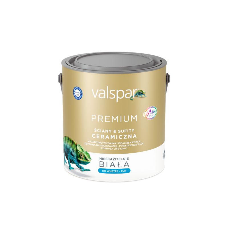 Farba ceramiczna plamoodporna Valspar Premium 2,5 l biała