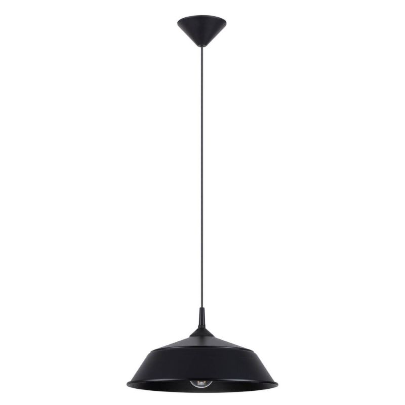 Lampa wisząca Sollux Lighting Frika 2816 czarna szerokość 34 cm 1xE27 x 1 szt.