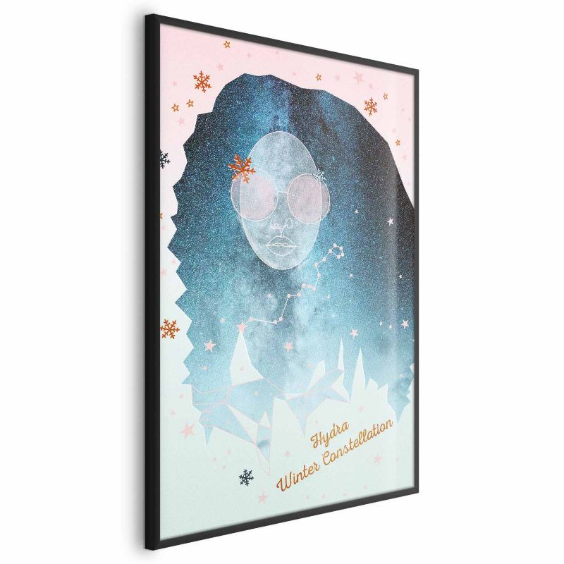 Plakat Artgeist Winter Constellation 60x90 cm z ramą czarną 1 szt