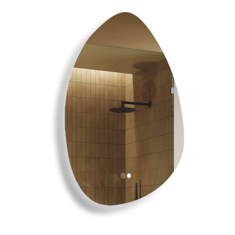 Lustro łazienkowe Artforma 64x94cm nieregularne LED Dual włącznik mata grzewcza SFLA221 1szt.