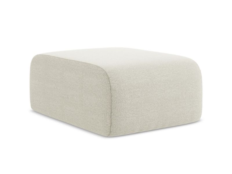 Pufa LaMiaSofa CERVO z tkaniny bouclé 72x94 cm piaskowy 1 szt.