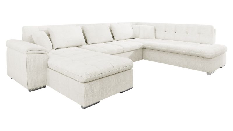 Narożnik z funkcją spania MIRJAN 24 Niko Bis lewy śmietankowy 1 szt.