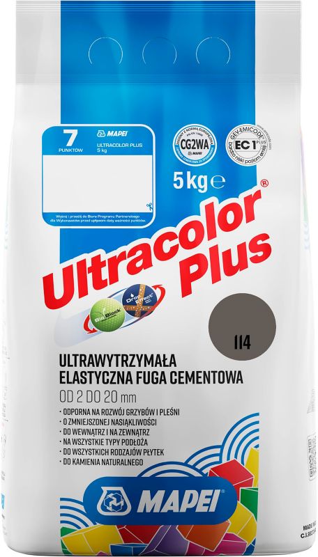 Fuga elastyczna Mapei Ultracolor Plus 114 antracyt 5 kg